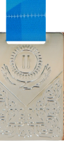 Медаль 5589 (50*70 мм) ОРНАМЕНТ (5589b серебро)