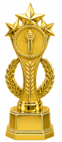 25-2608 ПРИЗ ТАНТА (25-2608 основание золотой пластик 8х8 см)
