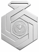 2029-2702 МЕДАЛЬ БОЛАТ (70х90 мм) без ленты (2029-2702b күміс/серебро)