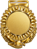 2027-2862 МЕДАЛЬ ПРЕЗИДЕНТ (99х86 мм) золото