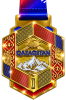 26-6924 МЕДАЛЬ ТАУ с лентой 90х65х4 золото